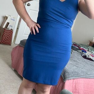 White House Black Market Vibrant Blue Dress